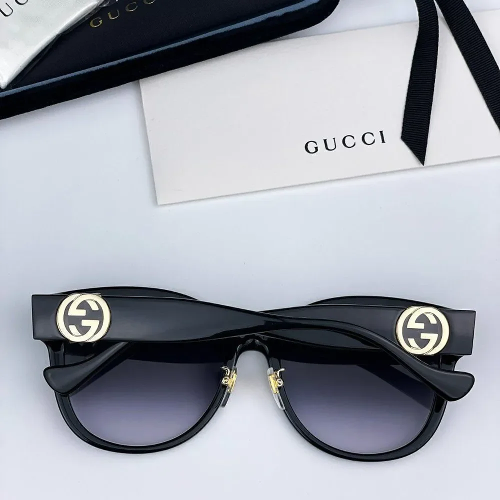 SALE! NEW Gucci GG1028SK 006 Black Grey Gradient Square Women Sunglasses